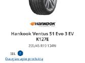 Hankook ventus s1 EVO 3 Ev vasarines