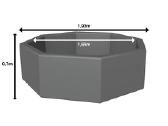 Karkasinis džakuzi Aegean Eco Foam Black Rattan - nuotraukos Nr. 11