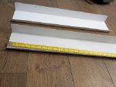 Metalinės baltos lentynėlės 60 cm ilgio - nuotraukos Nr. 3