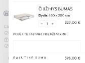 Parduodama nauja lova su čiužiniu