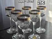 Vintažinės krištolinės taurelės - nuotraukos Nr. 4