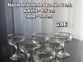 Vintažinės krištolinės taurelės - nuotraukos Nr. 32