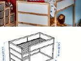 Apverčiama Ikea vaikiška lova su viskuo - nuotraukos Nr. 3
