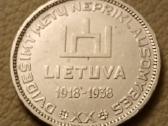 1938 m. 10 litų sidabrinė moneta - nuotraukos Nr. 2