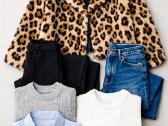 XS paketas Bershka + H&m su leopardiniu kailinuku - nuotraukos Nr. 2