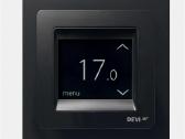 Jutiklinis termostatas Devireg Touch juodas