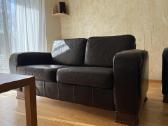Odinė sofa + sofa lova + pufas - nuotraukos Nr. 3