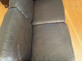 Odinė sofa + sofa lova + pufas - nuotraukos Nr. 6
