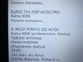 Most pontig 202 ac/dc Tig - nuotraukos Nr. 6