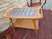 Vintažinis mid century serviravimo staliukas