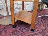Vintažinis mid century tikmedžio staliukas - nuotraukos Nr. 9