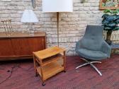 Vintažinis mid century tikmedžio staliukas - nuotraukos Nr. 24