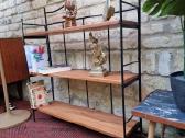 Vintažinė mid century knygų/neknygų lentyna - nuotraukos Nr. 19