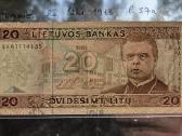 20 litų 1993 Lietuva - unc idealus - nuotraukos Nr. 3