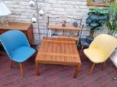 Vintažinės mid century spyruoklinės vinilo kėdės - nuotraukos Nr. 14