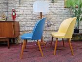 Vintažinės mid century spyruoklinės vinilo kėdės - nuotraukos Nr. 16