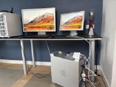 Mac Pro + 2 monitoriai (30 Apple Cinema) 32gb RAM