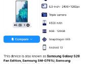 Samsung s20 fe - nuotraukos Nr. 2