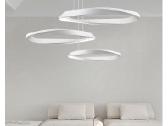 Modernus pakabinamas LED šviestuvas, 3 žiedų - nuotraukos Nr. 3