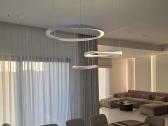 Modernus pakabinamas LED šviestuvas, 3 žiedų - nuotraukos Nr. 4