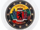 Dengtos emale spalvotos dvieju euru monetos - nuotraukos Nr. 17