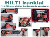 Hilti nuron ir Hilti įrankiai 10 modelių