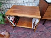 Vintažinis mid century riešuto patefono staliukas - nuotraukos Nr. 7