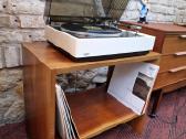Vintažinis mid century riešuto patefono staliukas - nuotraukos Nr. 14