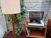 Vintažinis mid century riešuto patefono staliukas - nuotraukos Nr. 18