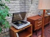 Vintažinis mid century riešuto patefono staliukas - nuotraukos Nr. 29