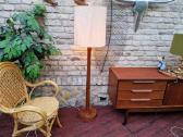 Vintažinis mid century tikmedžio toršeras - nuotraukos Nr. 15