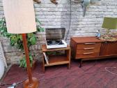 Vintažinis mid century tikmedžio toršeras - nuotraukos Nr. 36
