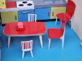 Vintažiniai mid century lėlių namo baldai - nuotraukos Nr. 10