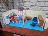 Vintažiniai mid century lėlių namo baldai - nuotraukos Nr. 25