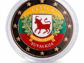 Lietuva 2022 Suvalkijai skirta spalvota 2eu moneta