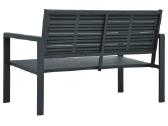 Sodo suoliukas, pilkos spalvos, 120cm, Hdpe - nuotraukos Nr. 4