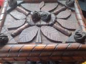 Vintažinė rankų darbo medinė dėžutė