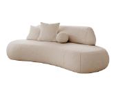 Trivietė kreminės spalvos sofa - nuotraukos Nr. 2