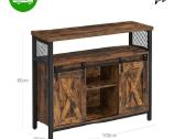 Spintelė su 2 stumdomomis durimis Vasagle Lsc092b0