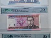 Sertifikuoti litų banknotai 10 lt 20 lt bei 50lt