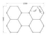 Hexagon LED Korio tipo šešiakampis apšvietimas 5he - nuotraukos Nr. 2