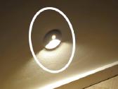 Sienines LED lempos su davikliu