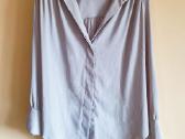 H&m oversized soft blouse coffee beige aesthetic M