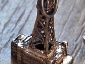 Vintažinis sidabrinis pakabukas „Blackpool Tower“