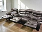 Natūralios odos sofa su reklaineriu - nuotraukos Nr. 6