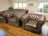 Chesterfield natūralios odos komplektas 3+1+1+1 - nuotraukos Nr. 4