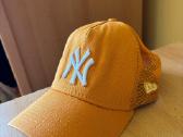 New York Yankees New Era Trucker Hat in Bright Ora