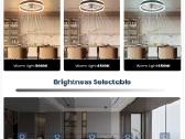 LED šviestuvas su ventiliatorium - nuotraukos Nr. 2