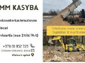 Ekskavatorius, Bobcat, Savivartis. Žemės darbai.