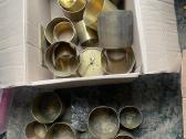 Vintage meteorological chart recorder drums